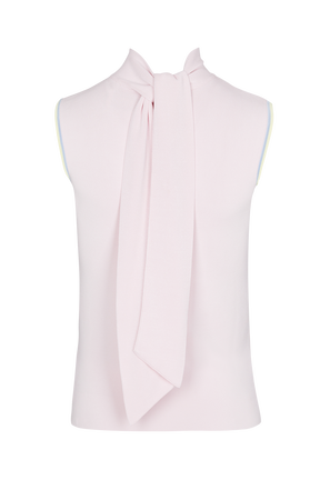 Débardeur emmanchure colorée viscose femme Baby rose vue de dos
