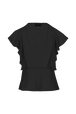Blouse en mousseline Noir vue de dos