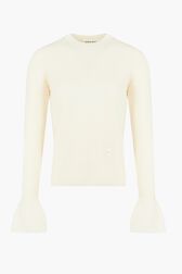 Wool Sweater Blanc vue de face