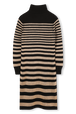 Robe Pull Rayée Dorée Rayures noir/gold vue de dos