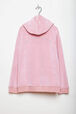 Velvet Girl Zipped Hoodie Pink back view