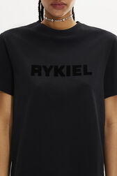 Short-Sleeved Crew Neck T-Shirt Black details view 2