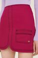 Mini Skirt Tailored Denim Fuchsia Fuchsia details view 1