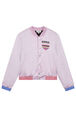 Sateen Girl Teddy Lilac front view