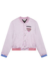Sateen Girl Teddy Lilac front view