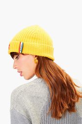 Bonnet SR Jaune vue portée de dos