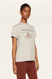 Women "La Beauté" Print T-Shirt Grey details view 2