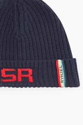Bonnet SR Raye noir/bleu vue de dos
