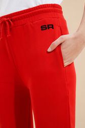 Pantalon jogging logo Sonia Rykiel femme Rouge vue de détail 2