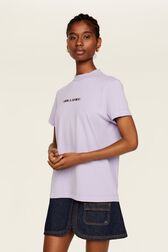 T-shirt multicolore signature femme Lilas vue de détail 2