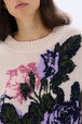 Boxy round-neck sweater Pink details view 2