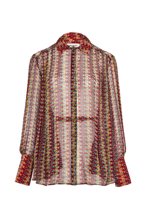 Chemise motif à pois femme Multico crea vue de face