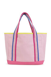 Gros Grain Shopping Bag Pink back view