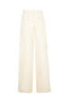 Pantalon cargo à rayures Pinstripes Ecru/rose vue de dos