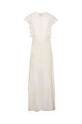 Robe longue en mousseline Nude vue de dos
