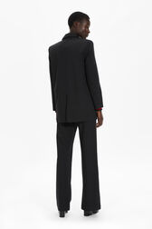 Blazer oversize femme Noir vue portée de dos