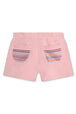 Short coton à poches fantaisie Pink back view