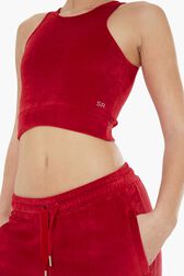 Brassière velours rykiel Rouge vue de détail 2