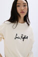 Long-sleeved sweatshirt Cream details view 1