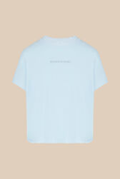 T-shirt velours femme Baby blue vue de face