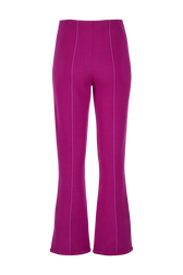 Pantalon maille milano femme Fuchsia vue de dos
