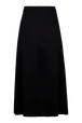 Women Viscose Flowing Skirt Black back view