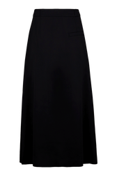 Women Viscose Flowing Skirt Black back view
