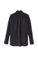 Chemise velours femme Noir vue de dos