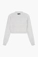 Sweatshirt crop eclair rykiel Gris vue de dos