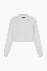 Sweatshirt crop eclair rykiel Gris vue de dos