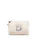 Sac à bandoulière mini Le Copain en gabardine monogramme Latté vue de face