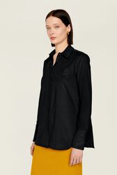 Chemise velours femme Noir vue de détail 2