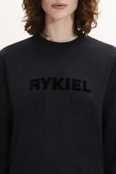 Long-Sleeved Crew Neck T-Shirt Black details view 2