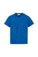 Women Cotton Jersey T-shirt Prussian blue front view