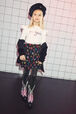 Printed Cotton Girl Long-Sleeved T-shirt Ecru front worn view