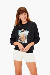 Sweatshirt crop photos sonia rykiel Noir vue de détail 1