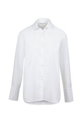 Chemise popeline femme Blanc vue de face