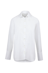 Women Poplin Shirt White front view