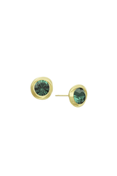 Puces d'oreilles Vintage Ribbon Vert vue de dos