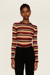 Body molletonné rayé femme Multico crea vue portée de face