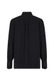 Crepe shirt Black back view