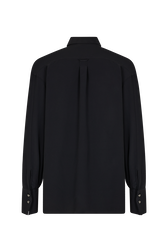 Crepe shirt Black back view