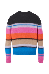 Pull rayures brossées femme Multico raye vue de dos
