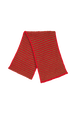Écharpe lurex femme Rouge/or vue de face