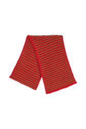 Écharpe lurex femme Rouge/or vue de face