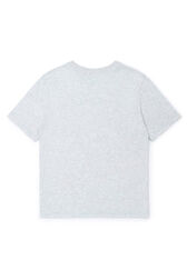 Printed Cotton Girl Oversized T-shirt - Bonton x Sonia Rykiel Grey back view