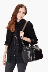 Sac est/ouest forever en nylon Noir vue portée de face