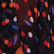 Women Cherry Print Viscose Shirt Black 