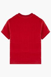 T-shirt velours rykiel Rouge vue de dos