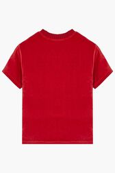 T-shirt velours rykiel Rouge vue de dos